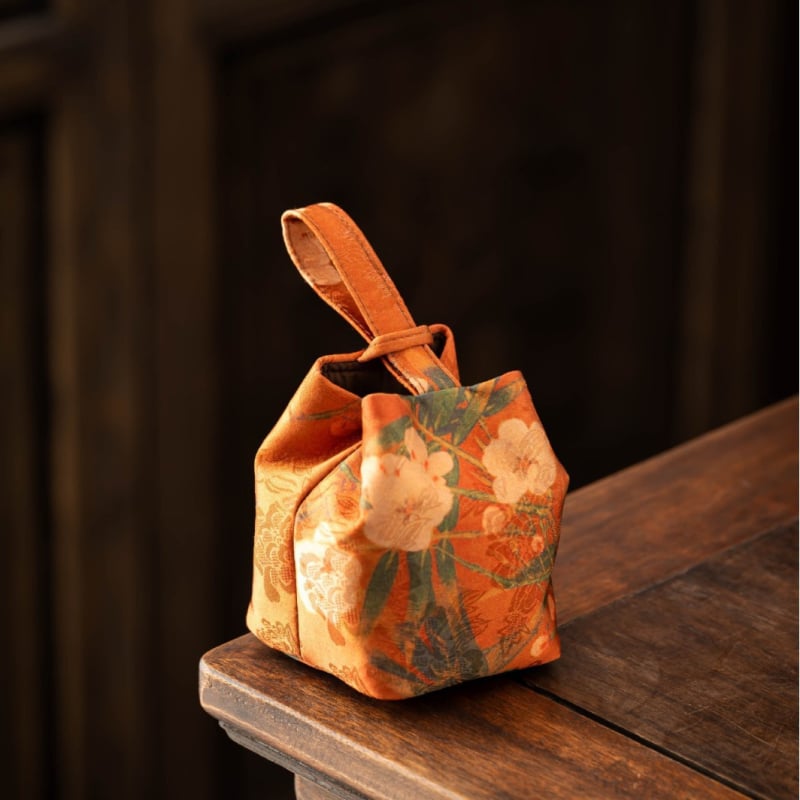 Θήκη αποθήκευσης σετ τσαγιού, φορητή υφασμάτινη θήκη για τσαγιού, πολυχρηστική, νέο κινέζικο στυλ