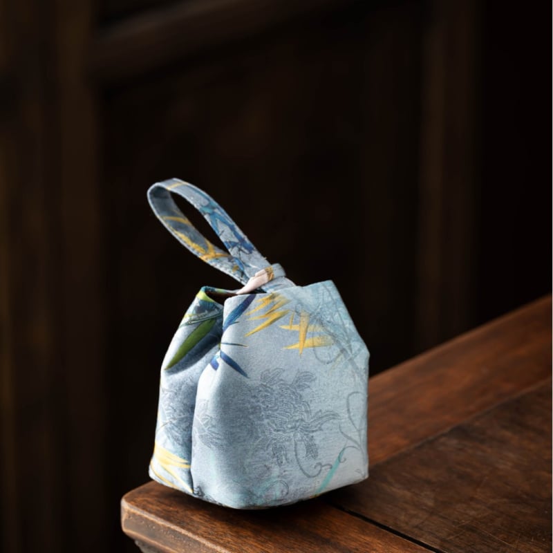 Θήκη αποθήκευσης σετ τσαγιού, φορητή υφασμάτινη θήκη για τσαγιού, πολυχρηστική, νέο κινέζικο στυλ