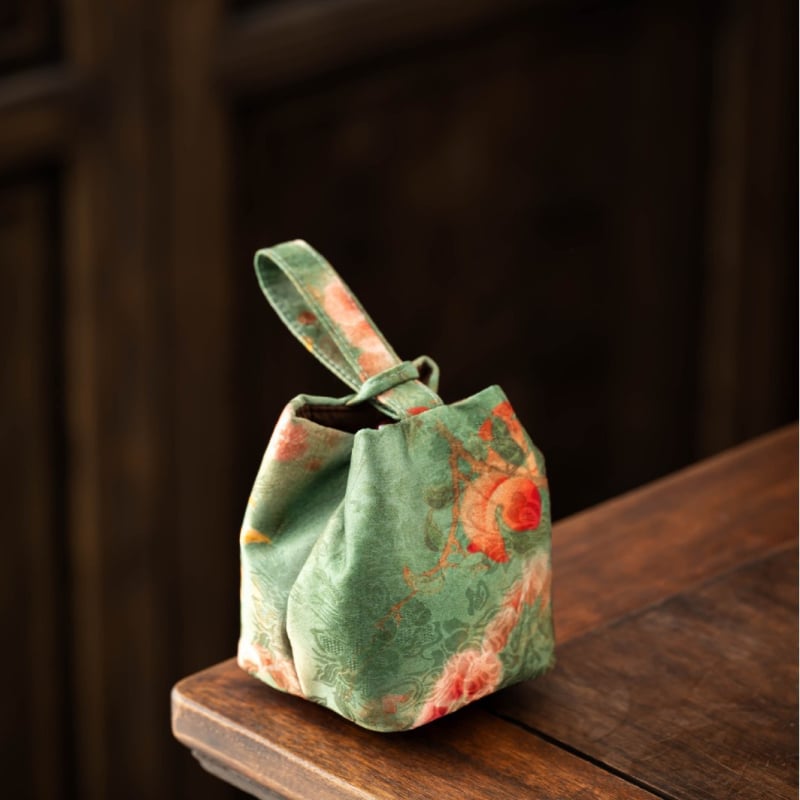 Θήκη αποθήκευσης σετ τσαγιού, φορητή υφασμάτινη θήκη για τσαγιού, πολυχρηστική, νέο κινέζικο στυλ