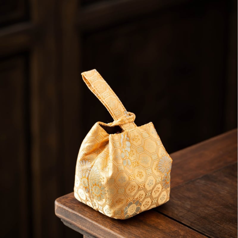 Θήκη αποθήκευσης σετ τσαγιού, φορητή υφασμάτινη θήκη για τσαγιού, πολυχρηστική, νέο κινέζικο στυλ