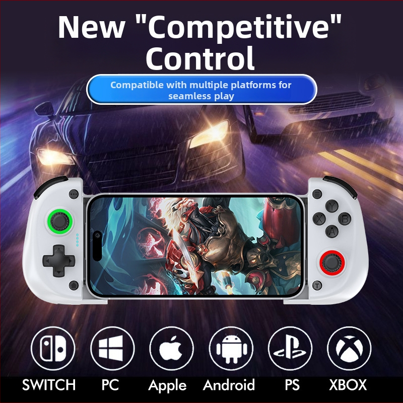X5mini bezdrôtový herný ovládač Bluetooth, dvojité Hall senzory, vibrácie, TYPE-C rozhranie, kompatibilný s mobily/tabletami/PC/PS/Switch