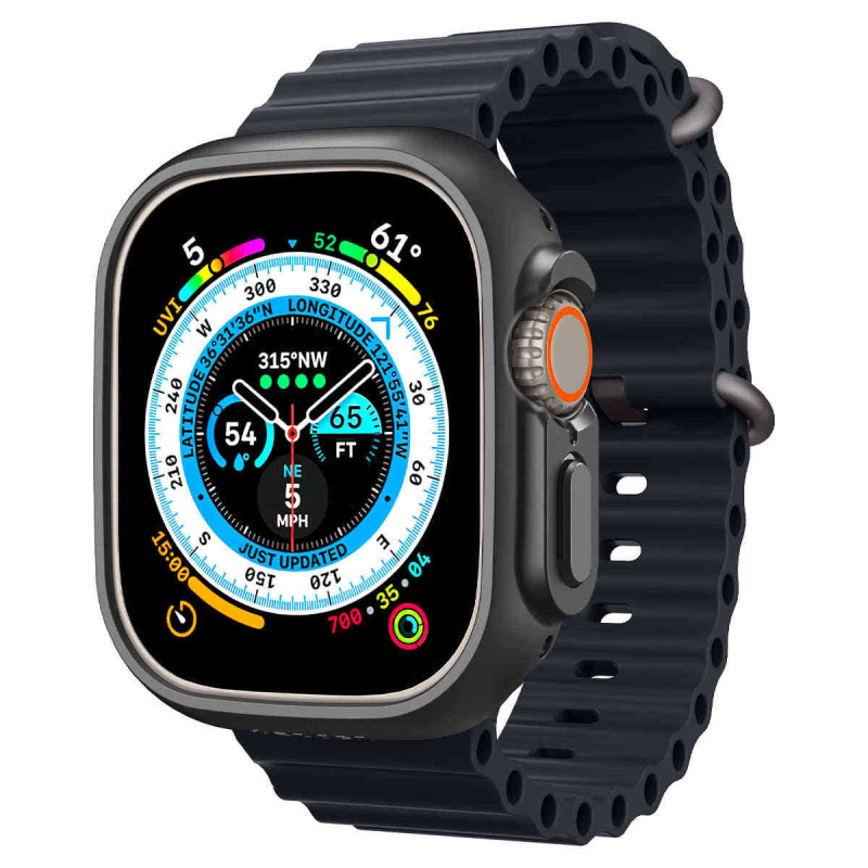 Spigen Apple Watch Ultra apsauginis dėklas, PC korpusas, suderinamas su serijomis 5–9