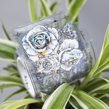 Bandă Ketchup Girl – seria Live Like a Plant, tema Shell Light Flower, material PET, proces de imprimare