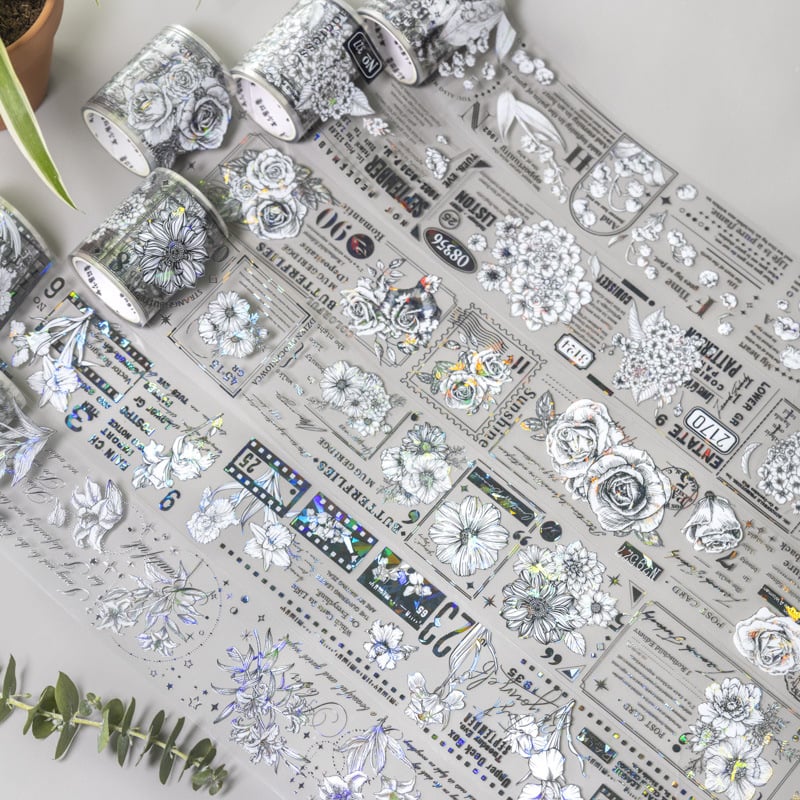 Bandă Ketchup Girl – seria Live Like a Plant, tema Shell Light Flower, material PET, proces de imprimare