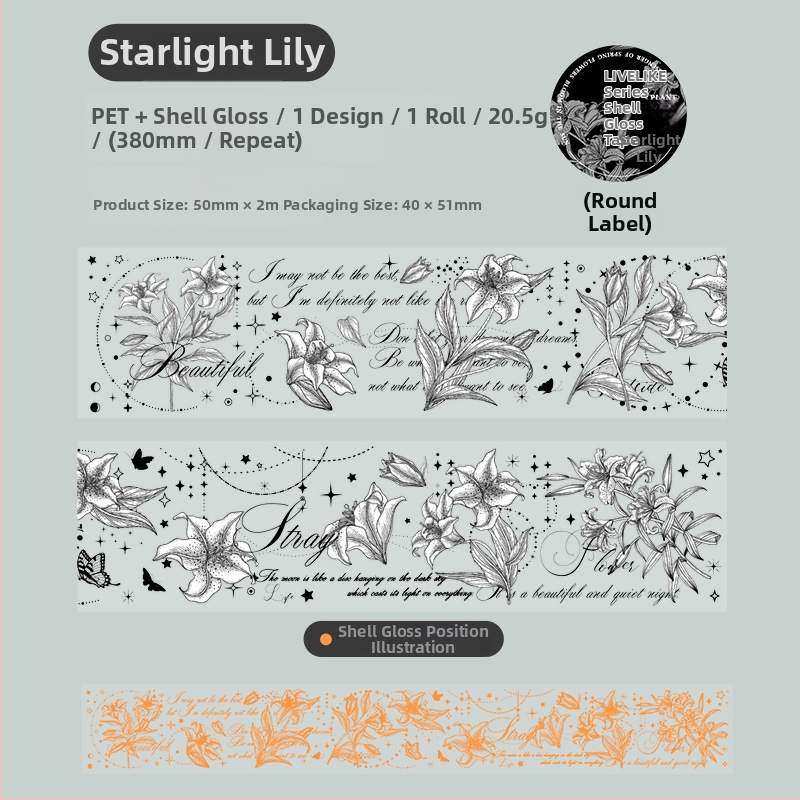 Ketchup Girl juosta – Live Like a Plant serija, Shell Light Flower tema, PET medžiaga, spaudos procesas