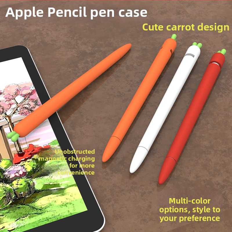 Ochranný kryt Apple Pencil 2. generácie – silikónové mäkké puzdro, roztomilý dizajn, proti opotrebeniu a pádu, kompatibilný s Apple Pencil