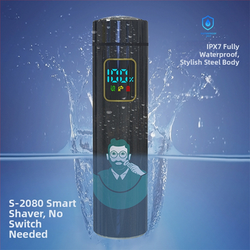 Inteliģenta indukcijas elektriskais skuveklis, 1 rotējoša galva, ūdensdrošs, USB uzlāde, iekšējā baterija 1000–1200 mAh, darbības laiks virs 60 minūtēm