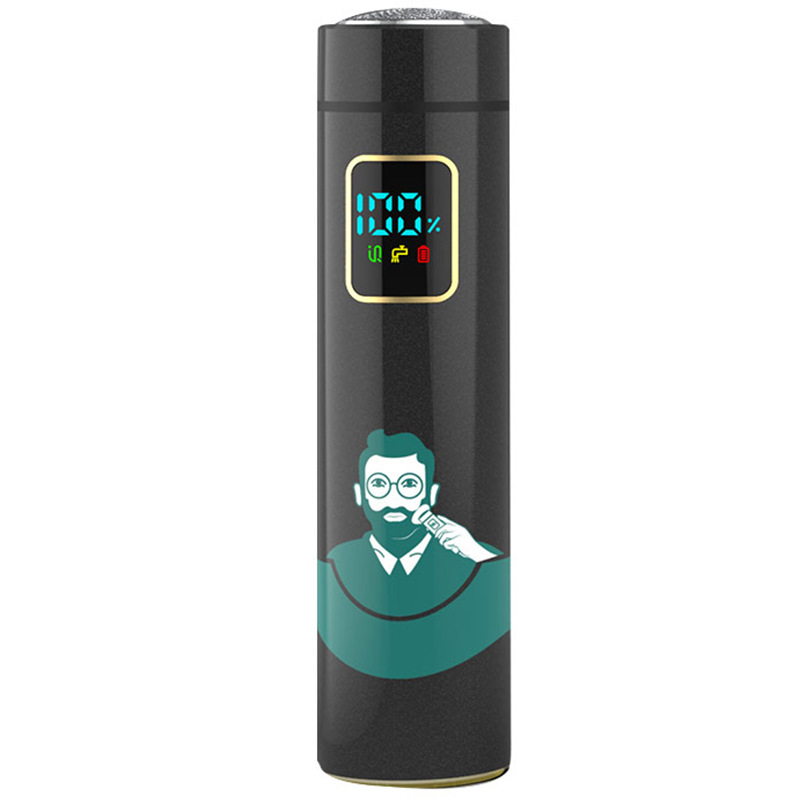 Inteliģenta indukcijas elektriskais skuveklis, 1 rotējoša galva, ūdensdrošs, USB uzlāde, iekšējā baterija 1000–1200 mAh, darbības laiks virs 60 minūtēm