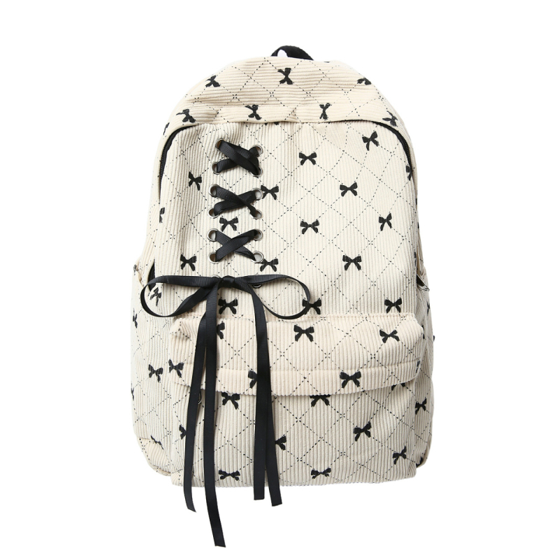 Corduroy ruksak s mašnicom – Unisex, 36–55L, za 15-inčni laptop