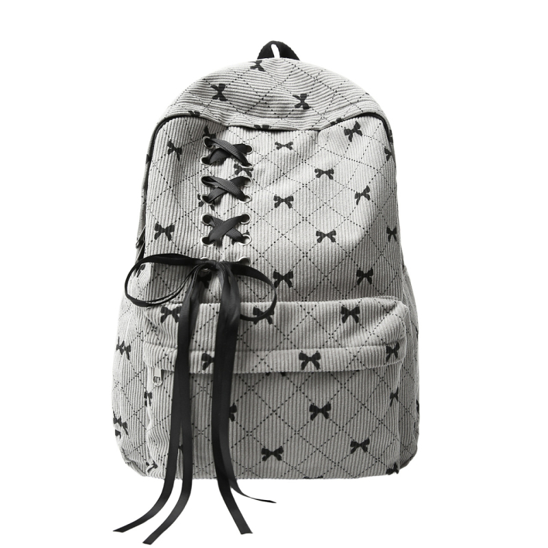 Corduroy ruksak s mašnicom – Unisex, 36–55L, za 15-inčni laptop