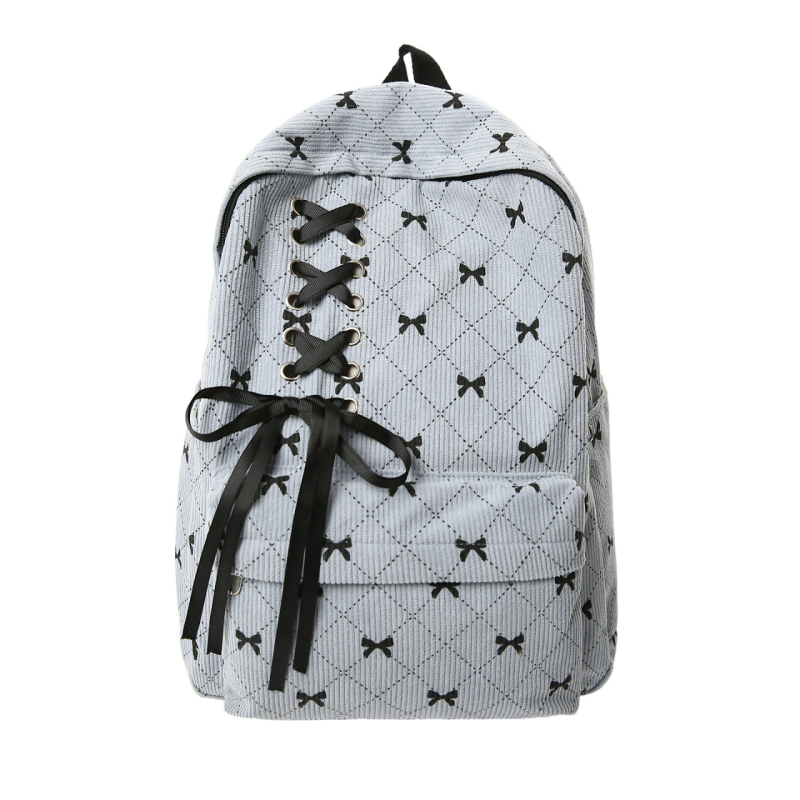 Corduroy ruksak s mašnicom – Unisex, 36–55L, za 15-inčni laptop