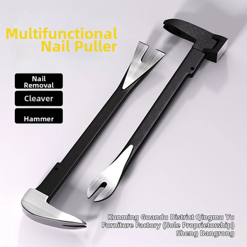 Heksagonalni štap od karbonskog čelika – višenamjenski alat za vađenje noktiju, s čekićem