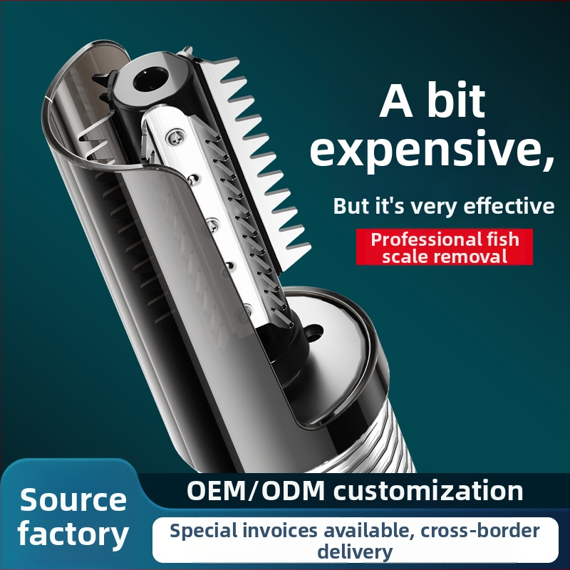 Ηλεκτρικός απολεπτήρας ψαριών — πλήρως αυτοματοποιημένος, επαγγελματικός για εμπορική επεξεργασία ψαριών, από ανοξείδωτο ατσάλι 304