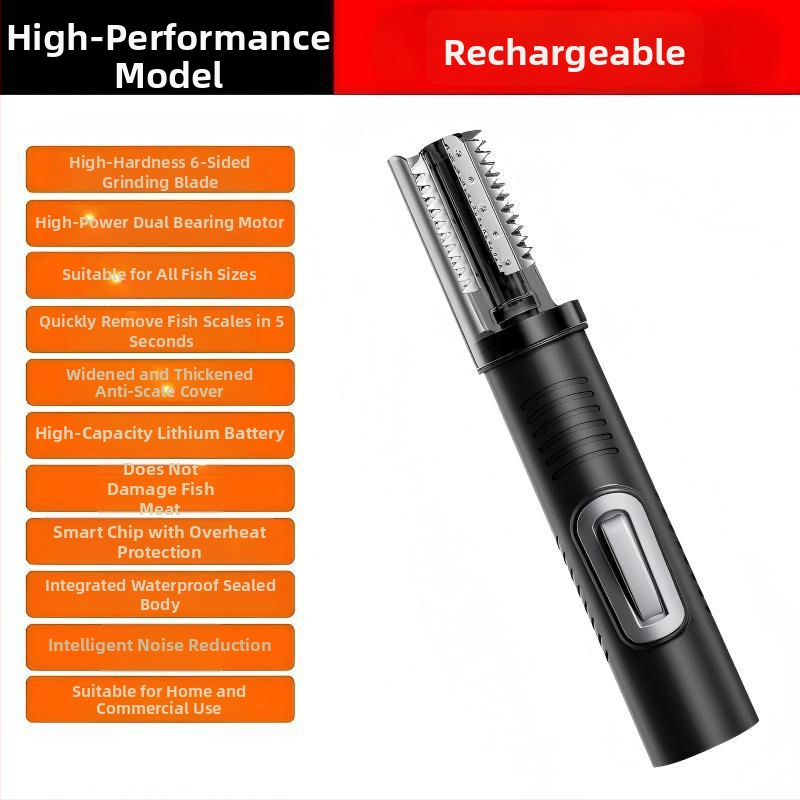 Ηλεκτρικός απολεπτήρας ψαριών — πλήρως αυτοματοποιημένος, επαγγελματικός για εμπορική επεξεργασία ψαριών, από ανοξείδωτο ατσάλι 304