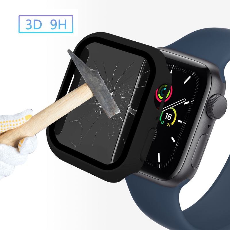 Kućište za Apple Watch s zaštitom privatnosti i integriranim staklom zaštitnim slojem, Series 9, kompatibilno sa Series 8