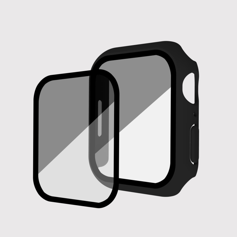 Kućište za Apple Watch s zaštitom privatnosti i integriranim staklom zaštitnim slojem, Series 9, kompatibilno sa Series 8