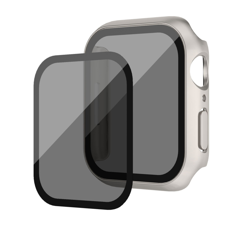 Kućište za Apple Watch s zaštitom privatnosti i integriranim staklom zaštitnim slojem, Series 9, kompatibilno sa Series 8