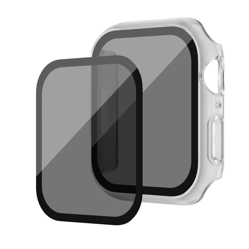 Kućište za Apple Watch s zaštitom privatnosti i integriranim staklom zaštitnim slojem, Series 9, kompatibilno sa Series 8