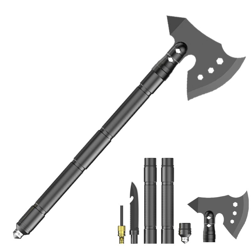 Lauko sulankstomas kirvis ir plaktukas – aliuminio lydinio komplektas