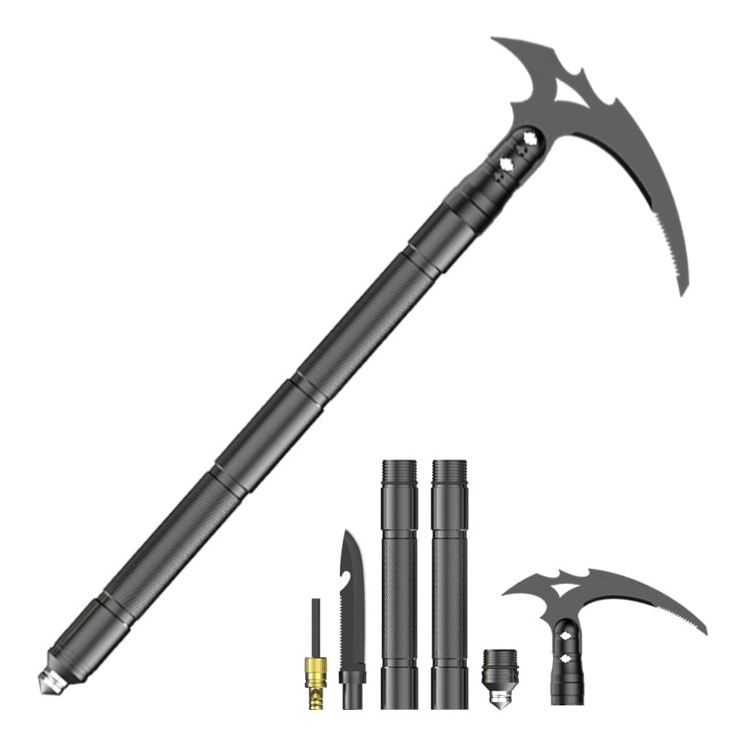 Lauko sulankstomas kirvis ir plaktukas – aliuminio lydinio komplektas