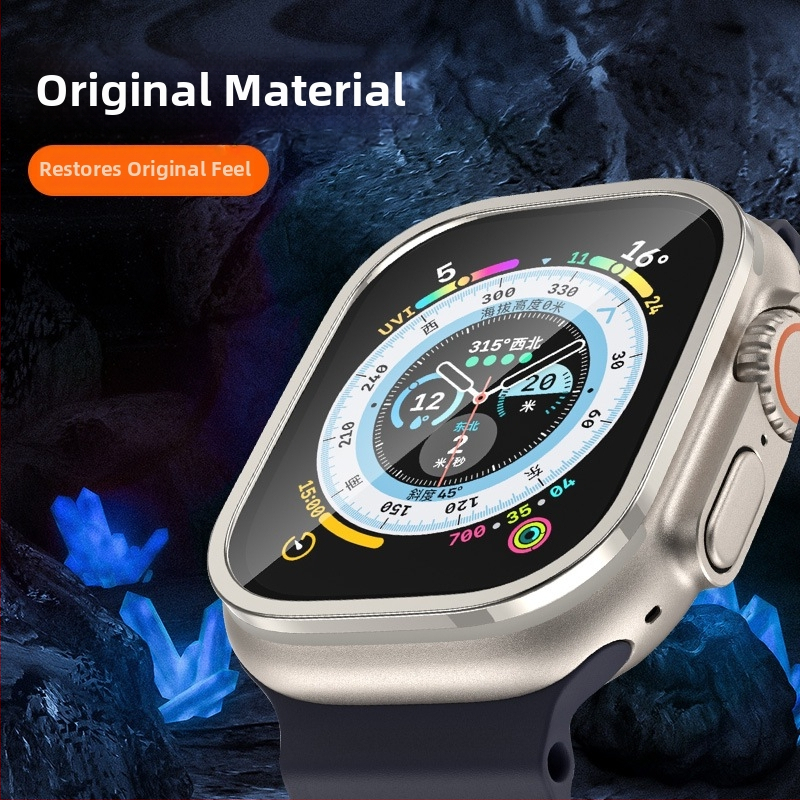iWatch Ultra 2 ühilduv esikaitsefilm alumiiniumist sulamist, tempereeritud, mehhaaniliselt töödeldud