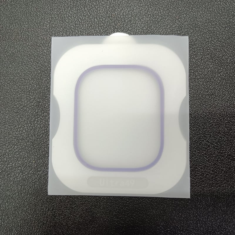 Priekšējā aizsargfilma priekš iWatch Ultra 2 — no alumīnija sakausējuma, temperēta, mehāniski apstrādāta