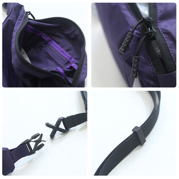 Muška crossbody torba od najlona; otporna na habanje; uzorak: slovo; podstava: poliester