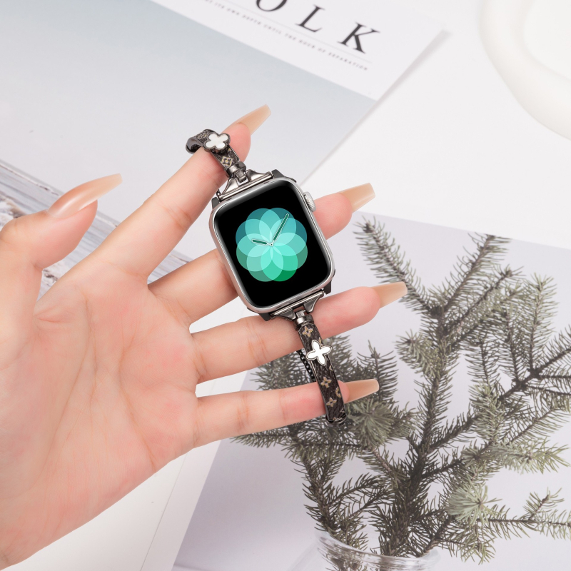 Metalni kaiš s motivom četverolistne djeteline za Apple Watch 56789S10