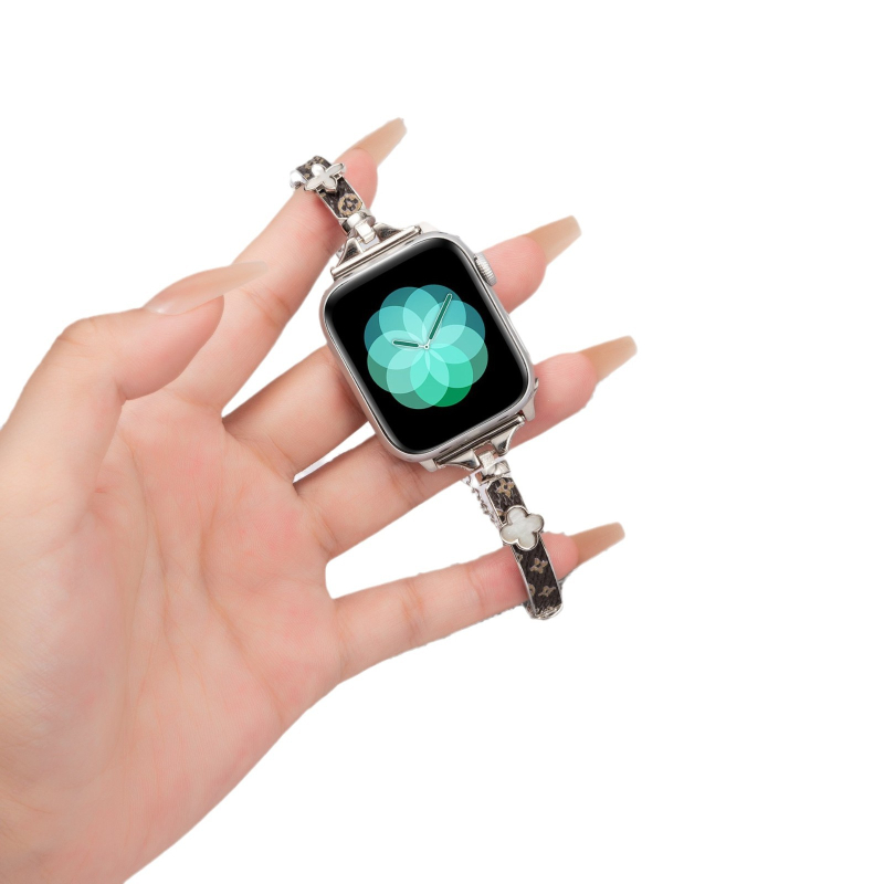 Metalni kaiš s motivom četverolistne djeteline za Apple Watch 56789S10