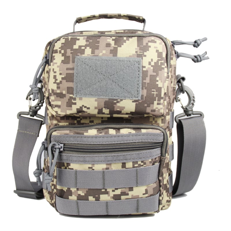 Muška kamuflaža prsna torbica s crossbody remenom | Materijal 600D Oxford, najlonska traka, otporna na habanje, podstava od najlona