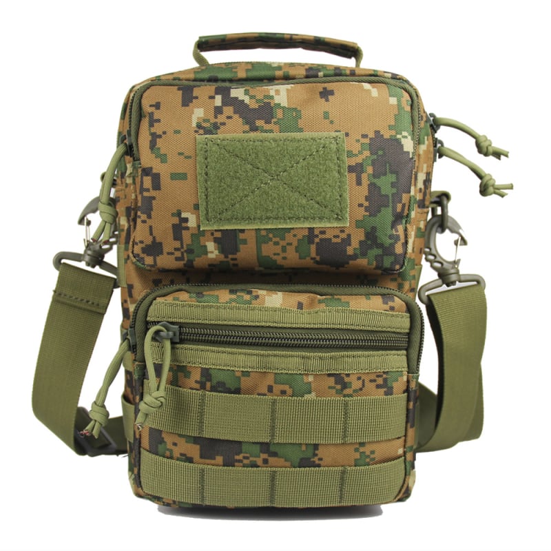 Muška kamuflaža prsna torbica s crossbody remenom | Materijal 600D Oxford, najlonska traka, otporna na habanje, podstava od najlona
