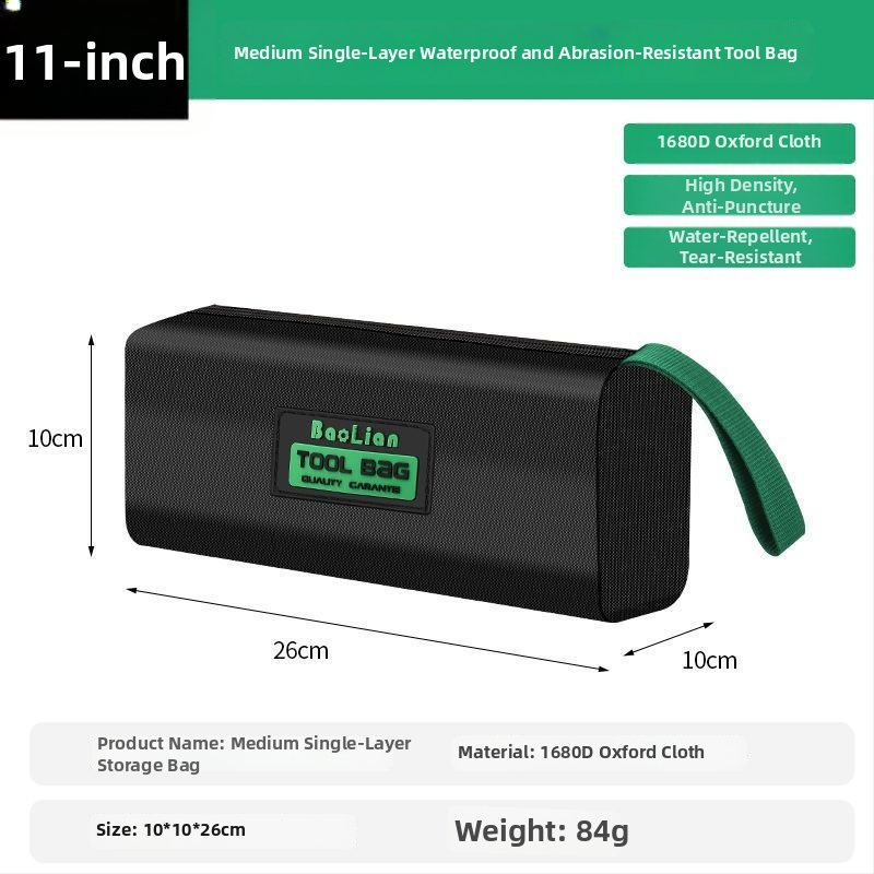 Τσάντα εργαλείων ηλεκτρολόγου, φορητή από καμβά, αδιάβροχη, για αποθήκευση και επισκευές, ανθεκτική στη φθορά με παχύτερη κατασκευή.