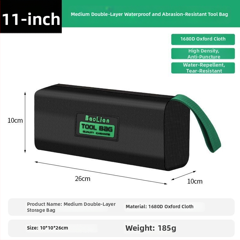 Τσάντα εργαλείων ηλεκτρολόγου, φορητή από καμβά, αδιάβροχη, για αποθήκευση και επισκευές, ανθεκτική στη φθορά με παχύτερη κατασκευή.