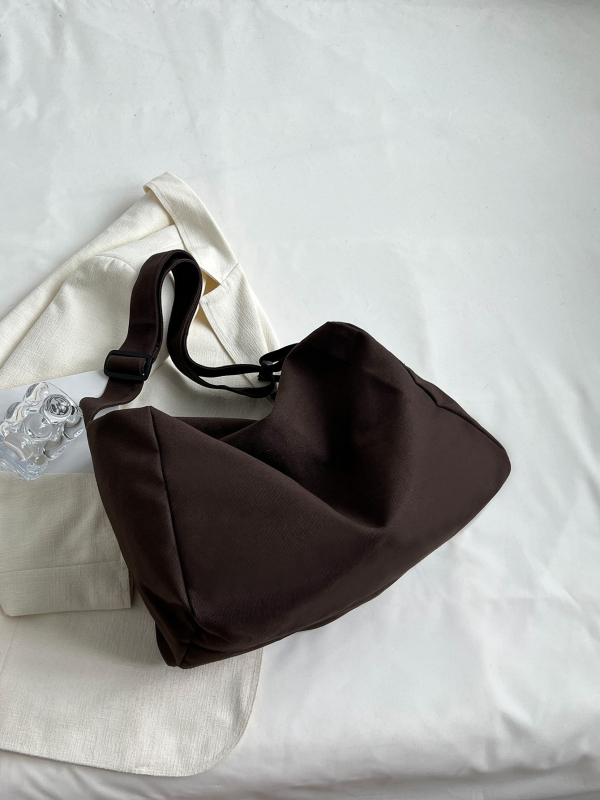 Ženska Tote torba u korejskom stilu, velika kapaciteta, crossbody s jednom naramenicom, washed vintage canvas bucket torba