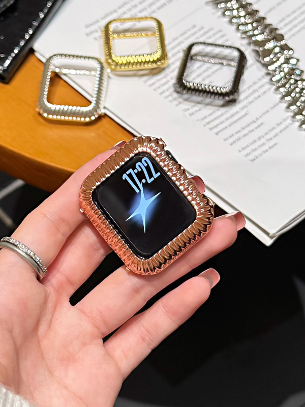 Varinis metalo dėklas su nugaros sagtimi Apple Watch – Fohuas, 40 g, Dėžutėje pakuotė, Sandėlyje