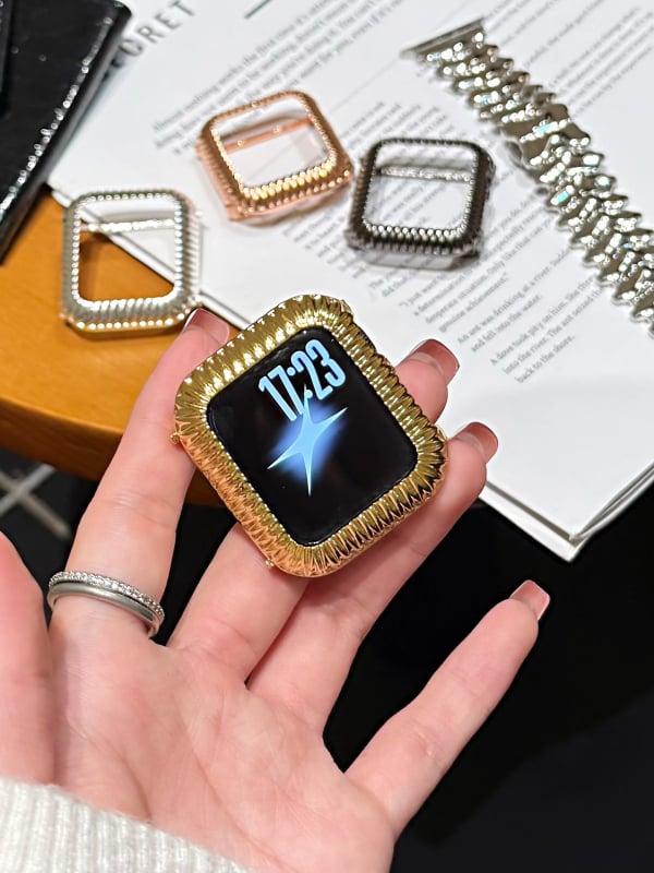 Varinis metalo dėklas su nugaros sagtimi Apple Watch – Fohuas, 40 g, Dėžutėje pakuotė, Sandėlyje