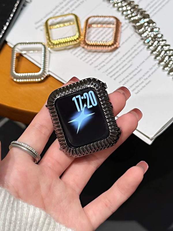 Varinis metalo dėklas su nugaros sagtimi Apple Watch – Fohuas, 40 g, Dėžutėje pakuotė, Sandėlyje