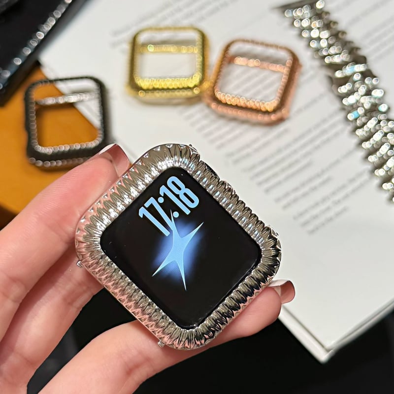 Varinis metalo dėklas su nugaros sagtimi Apple Watch – Fohuas, 40 g, Dėžutėje pakuotė, Sandėlyje