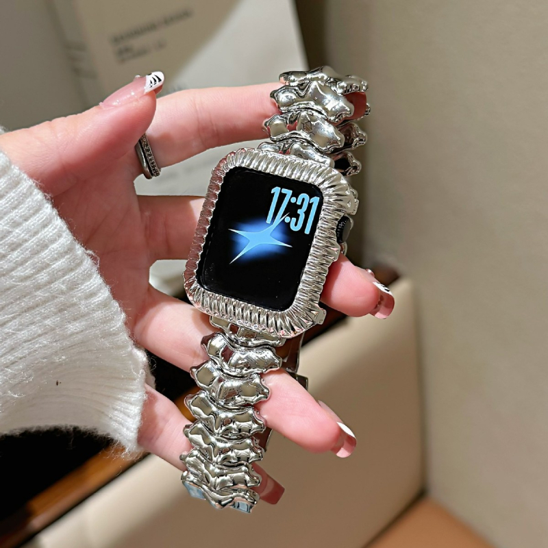 Varinis metalo dėklas su nugaros sagtimi Apple Watch – Fohuas, 40 g, Dėžutėje pakuotė, Sandėlyje