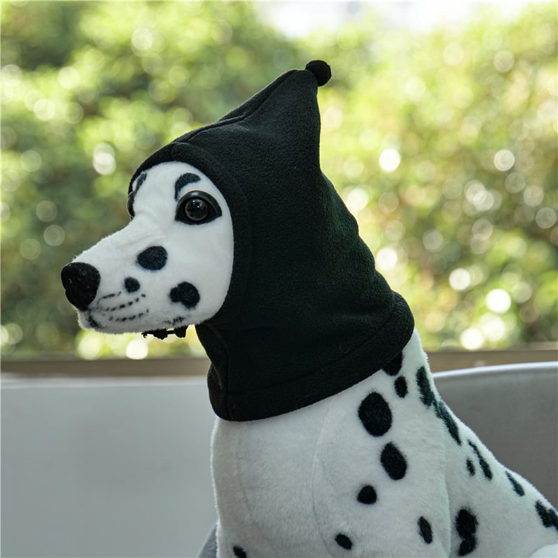 Zimska kapica za kućne ljubimce s šalom – leopardski uzorak; poliester; univerzalna upotreba; zima; hip-hop stil