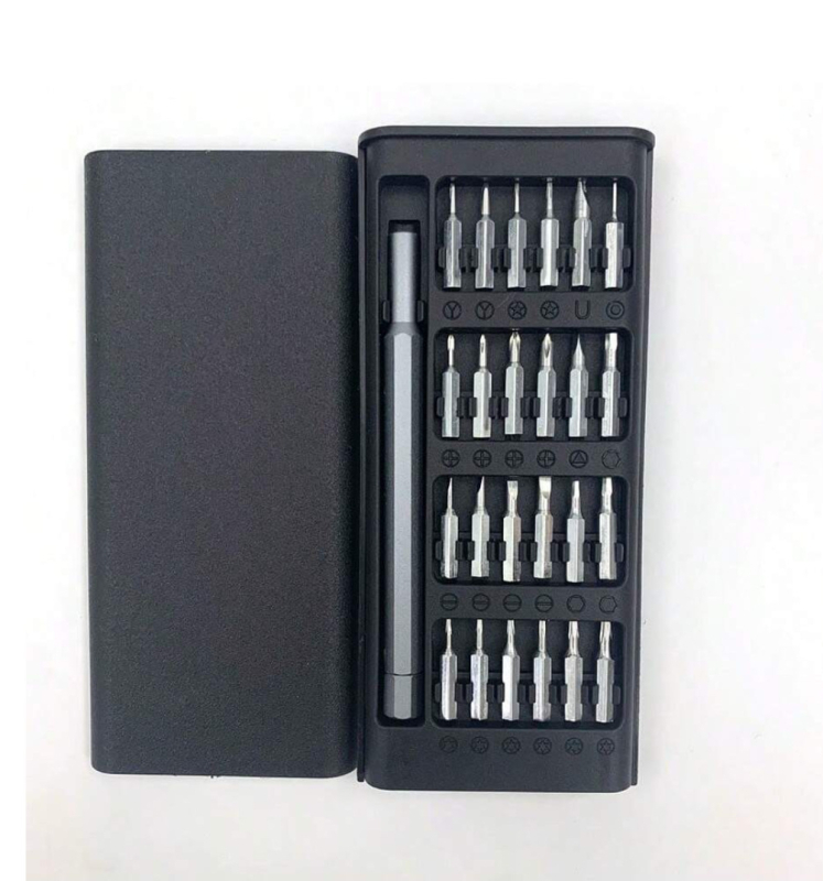 Прецизен набор отвертки за домашно разглобяване на компютри и мобилни устройства, магнитни върхове, стомана 45#, тегло 0.12