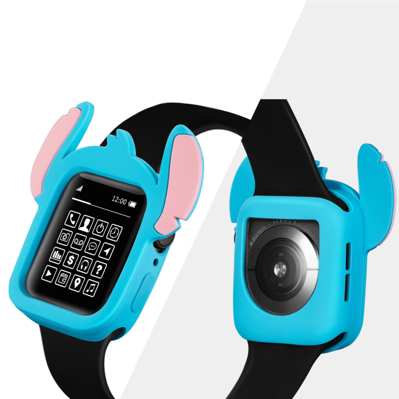 KEMOKA szilikonos karikatúra védőtok Apple Watchhoz – Karikatúra design, védőhéj