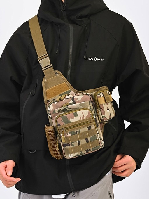 Muška crossbody torba (Oxford platno; prozračna; antibakterijska; proširivi kapacitet)