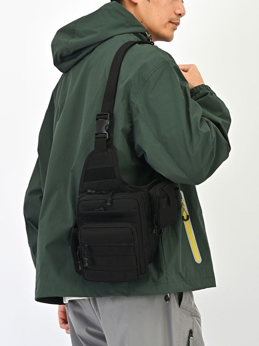 Muška crossbody torba (Oxford platno; prozračna; antibakterijska; proširivi kapacitet)