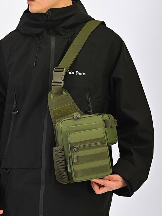 Muška crossbody torba (Oxford platno; prozračna; antibakterijska; proširivi kapacitet)
