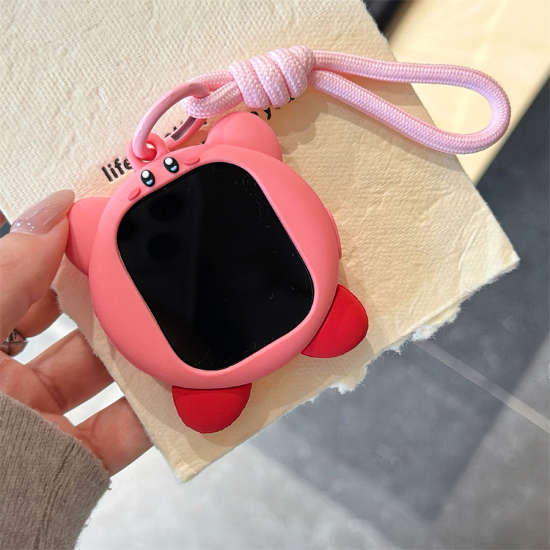Silikonska zaštitna futrola za Apple Watch 1/2/3 generacije s dugim ružičastim užetom
