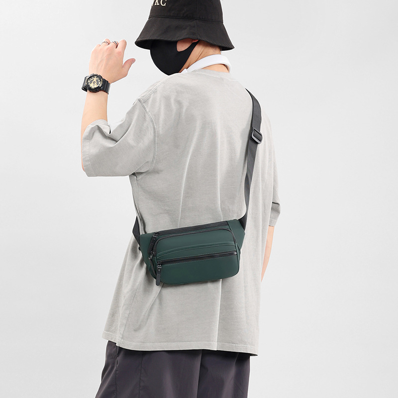 Muška crossbody torba, vodootporna, Oxford tkanina, unisex stil, poliester podstava, proljeće 2025 izdanje