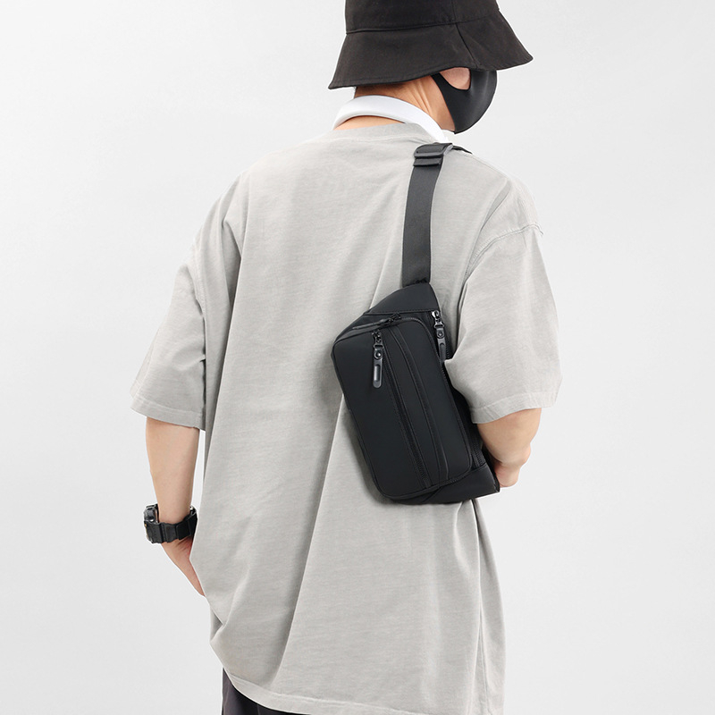 Muška crossbody torba, vodootporna, Oxford tkanina, unisex stil, poliester podstava, proljeće 2025 izdanje