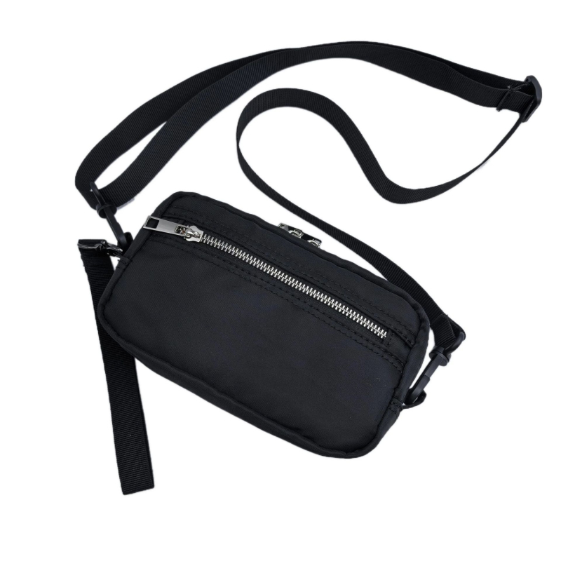 Muška crossbody torbica — gradska jednostavnost, najlon, prozračna podstava poliester, svakodnevna upotreba, zima 2025