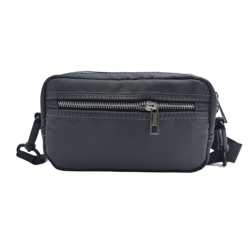 Muška crossbody torbica — gradska jednostavnost, najlon, prozračna podstava poliester, svakodnevna upotreba, zima 2025